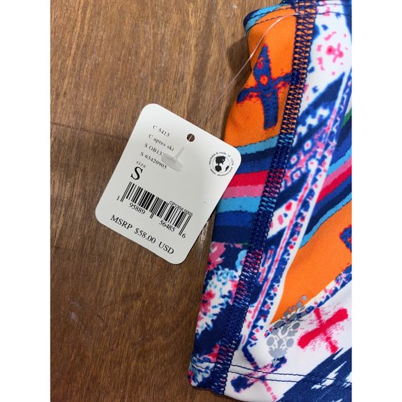 Free People Women's Sports Bra Top Size Small Training Gym NWT Blue - Picture 6 of 8